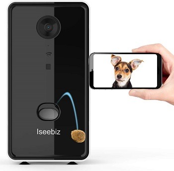 Iseebiz Cat Camera Treat Dispenser