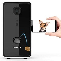 Iseebiz Cat Camera Treat Dispenser