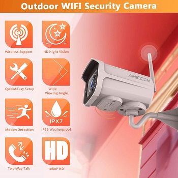 Amiccom Outdoor Security Cam