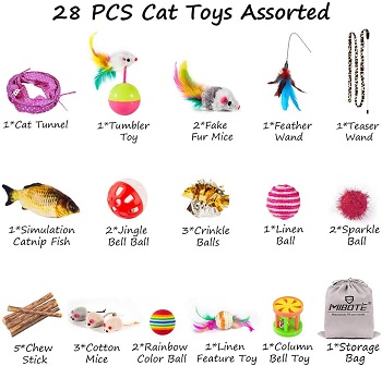 Mibote 28 Pcs Toys Pack Review