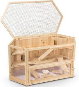 5 Best 3-Tier Wooden Hamster Cages To Buy In 2022 Reviews