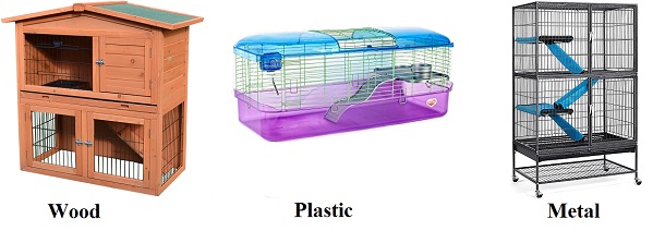 wood vs plastic vs metal animal cages
