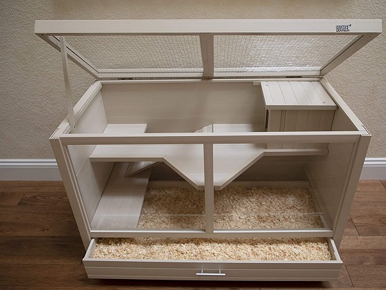 3 tier wooden hamster cage