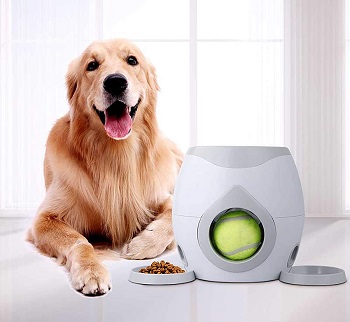 JOPETIO Automatic Dog FedderTennis Ball Dispenser