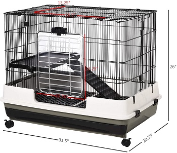 PawHut 2-Tier Compact Small Animal Cage Review