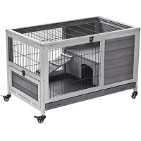 PawHut Wooden Indoor Elevated Cage Summary