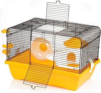 Petloft Yellow And Black Hamster Habitat