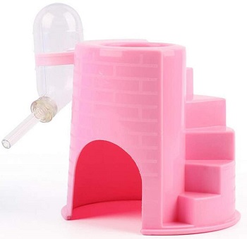 Yueunishi Pink Castle Hamster Cage Tower