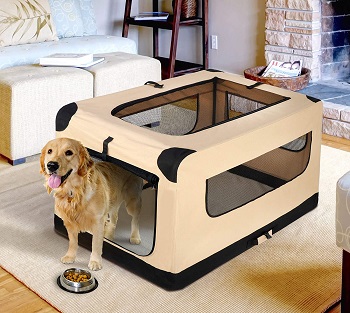 42Inch Dog Crate Folding Soft