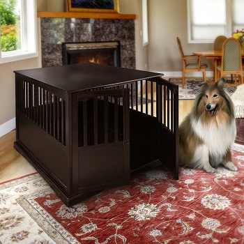 BEST OF BEST EXTRA LARGE WOODEN DOG CRATE