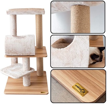 Catry Cat Tree Real Wood