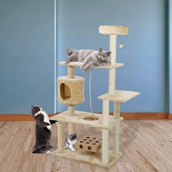 Furhaven White Tiger XXL Cat Tree