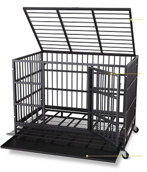 ITORI Heavy Duty Metal Dog Crate