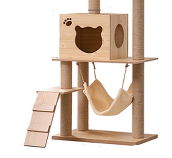 NC Solid Wood Cat Tree