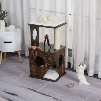 Pawhut Cat Tree Real Wood Review