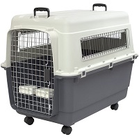 Mighty XXL Plastic Pet Kennel House - Weatherproof Indoor/Outdoor Shelter For Large Dogs