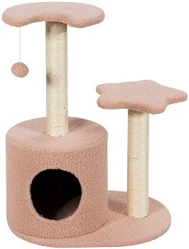 Tangkula Pink Cat Tower