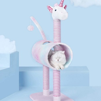 Topkitch Unicorn Activity Cat Tower