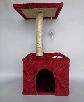 Vedem Plush Red Cat Tree