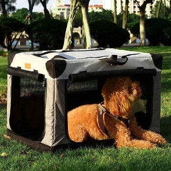 Akinerri Folding Soft Dog Crate