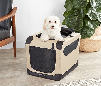 Amazon Basics Soft Dog Travel Crate