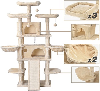 Amolife Multi-Level XL Cat Tree