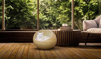 Fhasso Igloo Cat Cave Bed