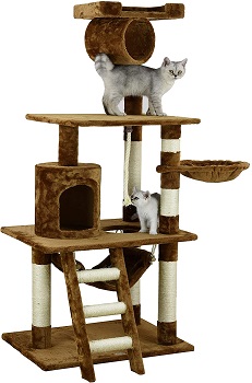 Go Pet Club Tunnel Hammock Cat Tower