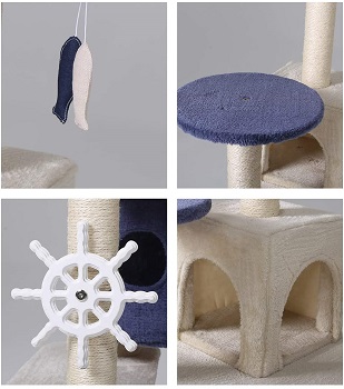 Hyabi Cat Tree Condo With Wheel