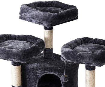 Ibuyke Sturdy Cat Tower For Large Cats