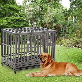 LUCKUP Heavy Duty Dog Crate