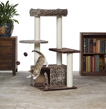 Prevue Leopard Print Cat Towers