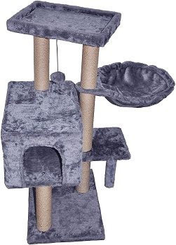 WIKI 002G Grey Jute Cat Tree