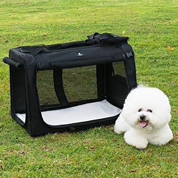 X-ZONE PET 3-Door Folding Soft Dog Crate