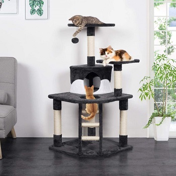 Yaheetech Cat Tower With Ladder