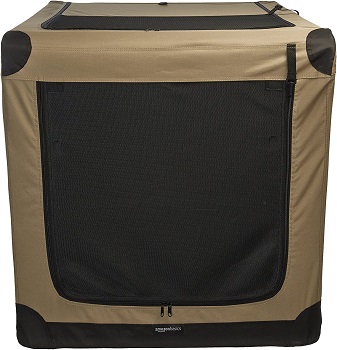 amazon basics soft dog crate for travel