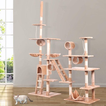 BEST EXTRA-LARGE CAT TOWER WITH HAMMOCK