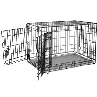 BEST FOR PUPPIES LARGE FOLDABLE DOG CRATE