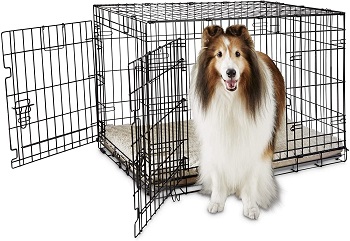 BEST FOR PUPPIES LARGE FOLDABLE DOG CRATE