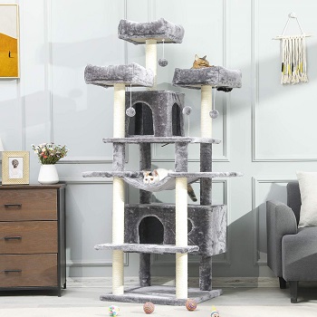 Best 6 Cat Tree With Hammock For Large Cats In 2022 Reviews