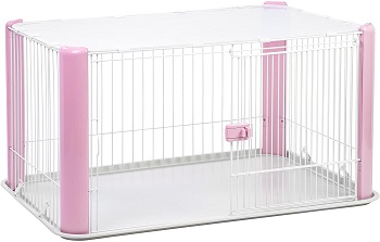 BEST PLASTIC LARGE PINK DOG CAGE