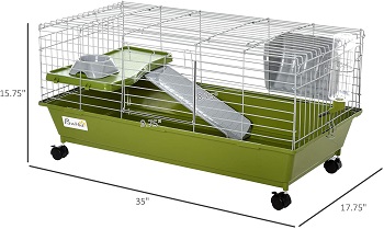 BEST SMALL Pawhut 35 Cool Rabbit Cage