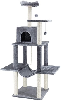 BEST TALL CAT TOWER WITH HAMMOCK