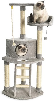 BEST WITH CONDO GRAY AmazonBasics Gray Cat Tree