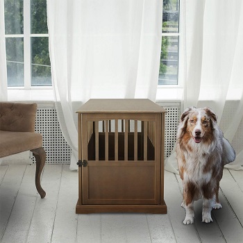 BEST WOODEN LARGE DECORATIVE Home Dog Crate