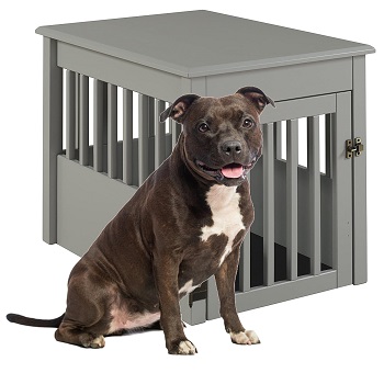BEST LARGE GRAY COLORED DOG CRATE