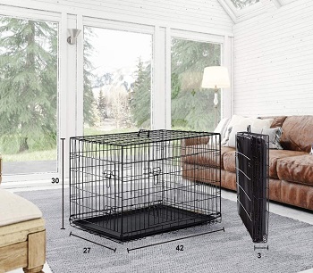 Best Cheap Large Double Door Double Door Folding Dog Cage (2)