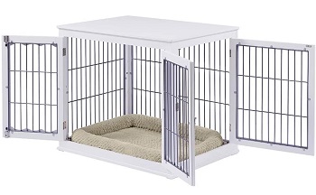 Best Furniture-Style Large Double Door Pet Crate End Table