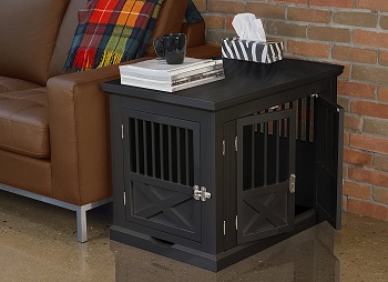 Best Medium Indoor Furniture Triple Door Dog Crate