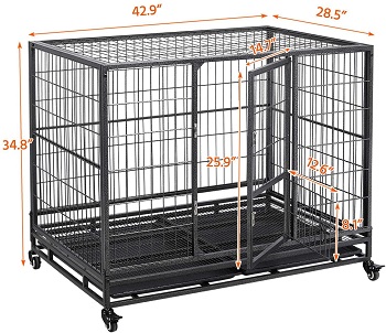 YAHEETECH Metal Dog Cage Review